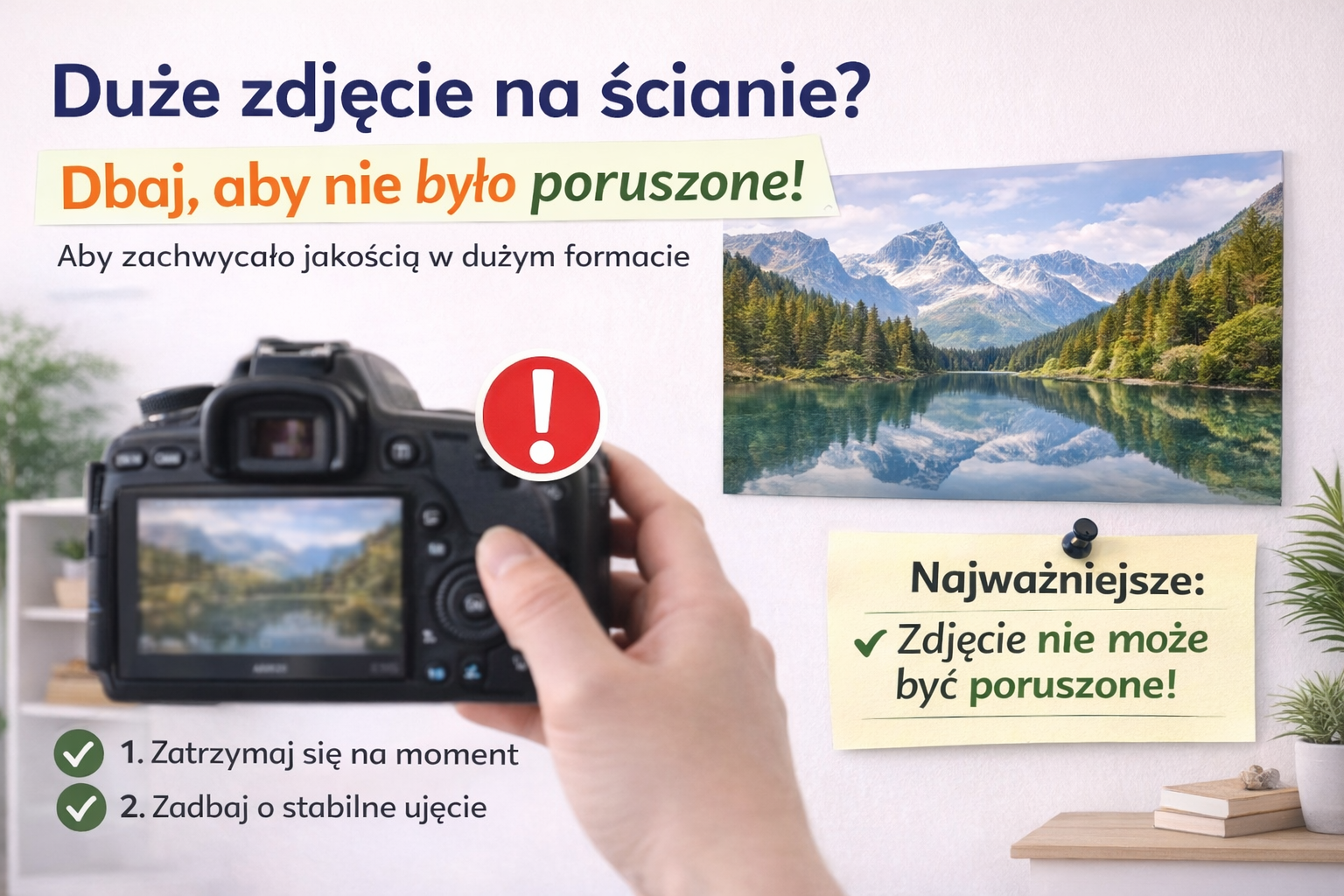 Duże zdjęcie na ścianie? Sprawdź, czy Twoja fotografia to udźwignie