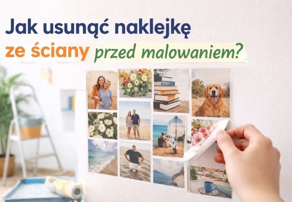 Jak zdjąć naklejkę Re-Stick ze ściany przed malowaniem pokoju?