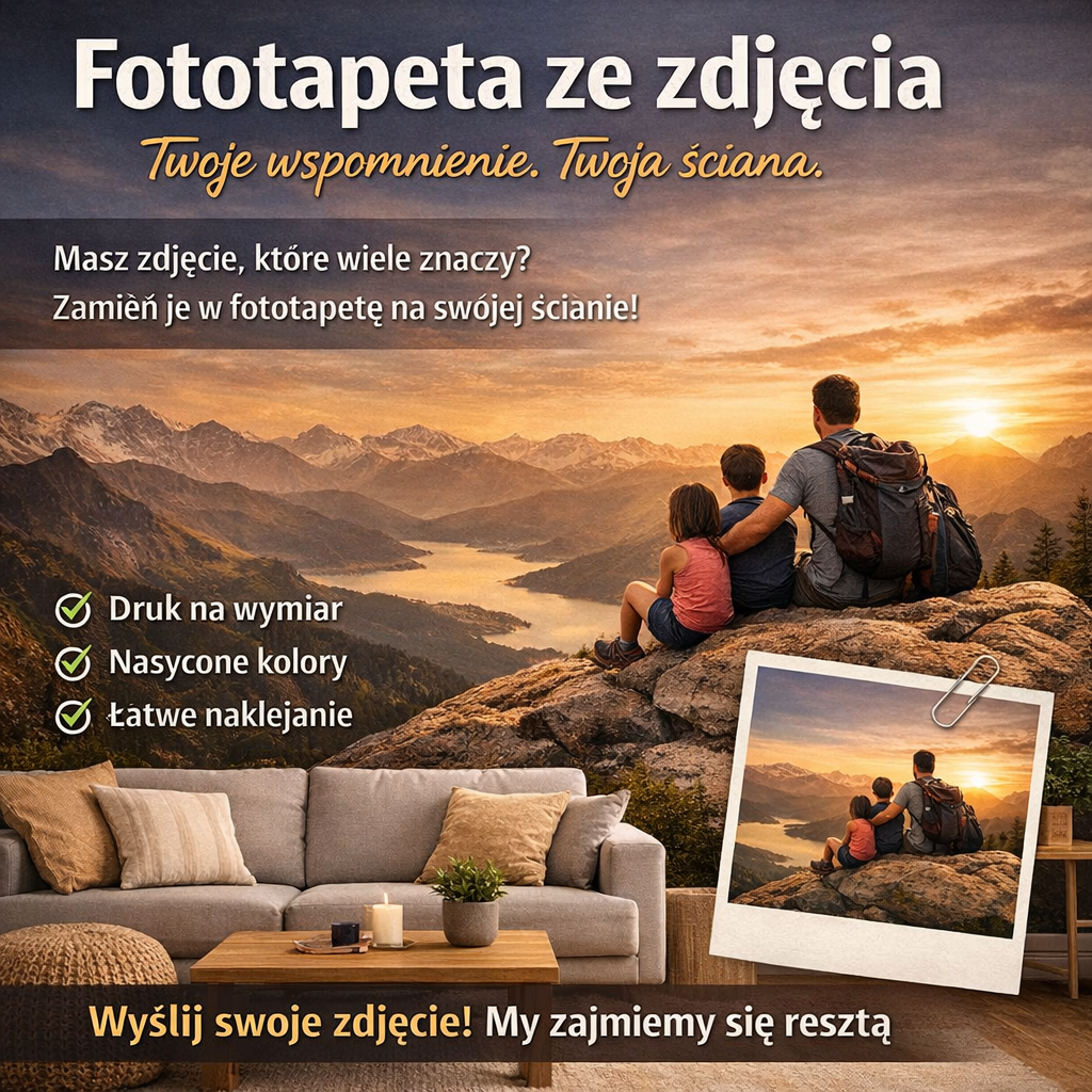 Fototapeta ze zdjęcia na wymiar ściany
